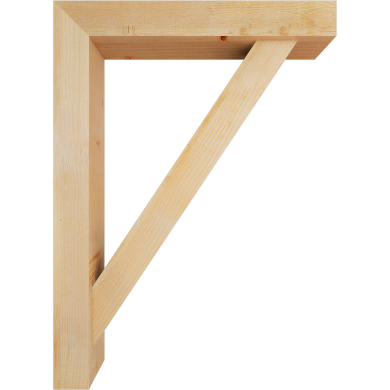 Support de bloc traditionnel avec entretoise décalée, 44 x 32, Sapin Douglas de l 6 po (scié brut)