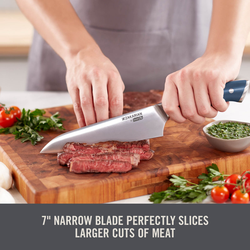 Zakarian by Dash 7" Chef Knife with Sheath