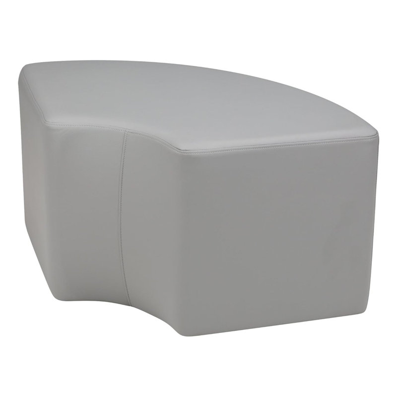 Repose-pieds rembourré Pro Series de 18 po de hauteur Pro Series, Gris