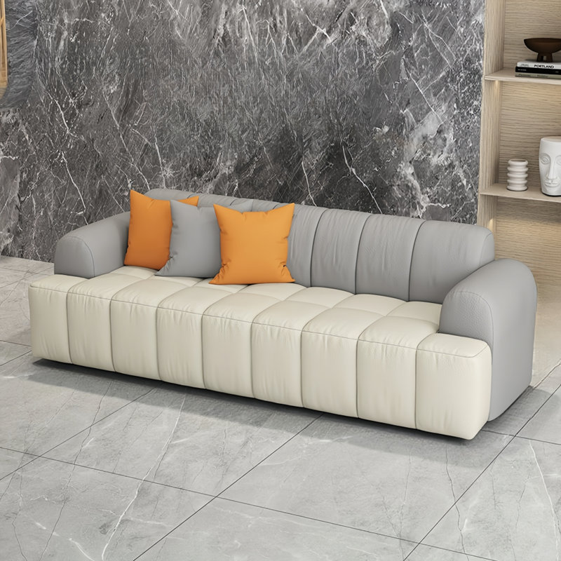 Kanesia, 2, Gris / Blanc cassé, H 28,35 po x l 82,68 po x P 29,53 po
