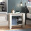 Table de bout avec rangement Weddel Basilico