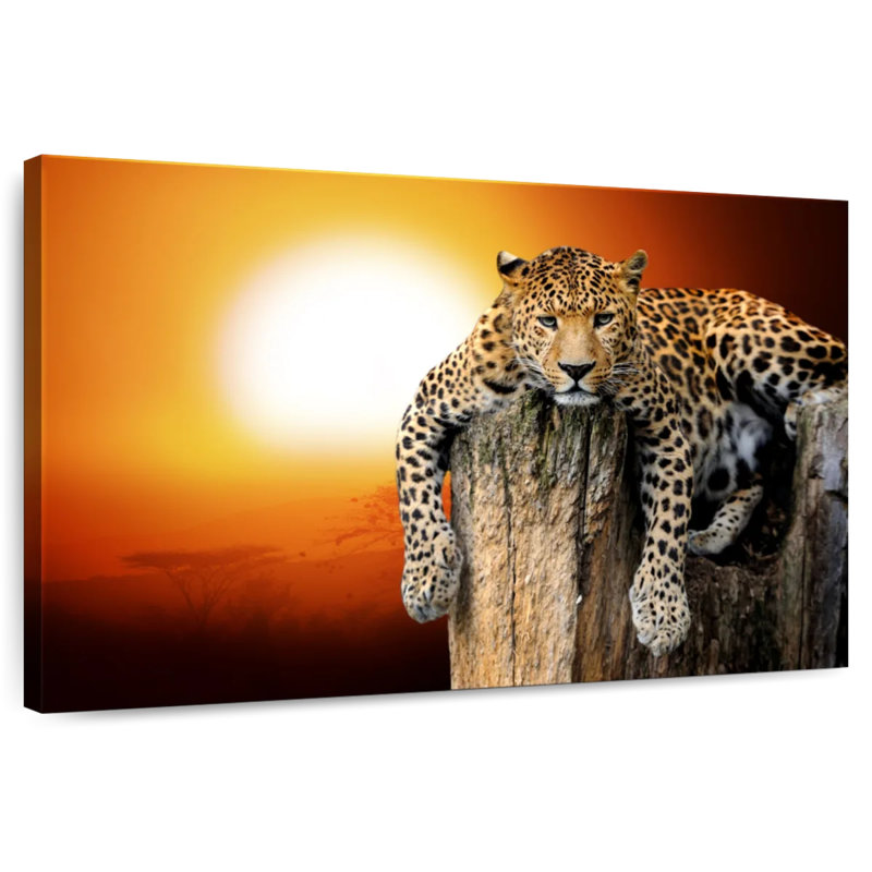Brampt Lounging Leopard, 8" H x 12" W