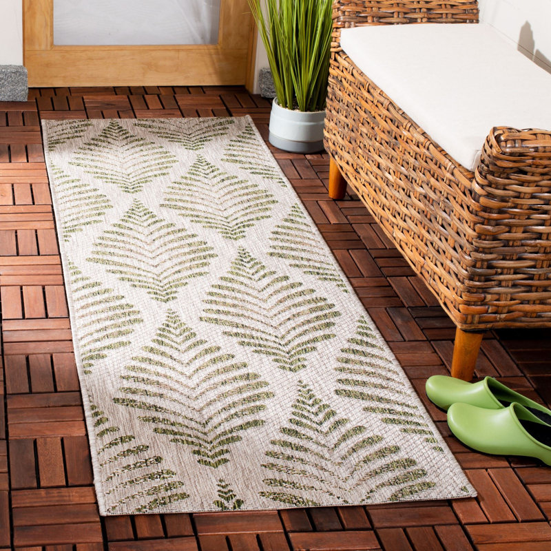 Lueck Performance Geometric Indoor/Outdoor Area Rug, Runner 2'3" x 6'7"