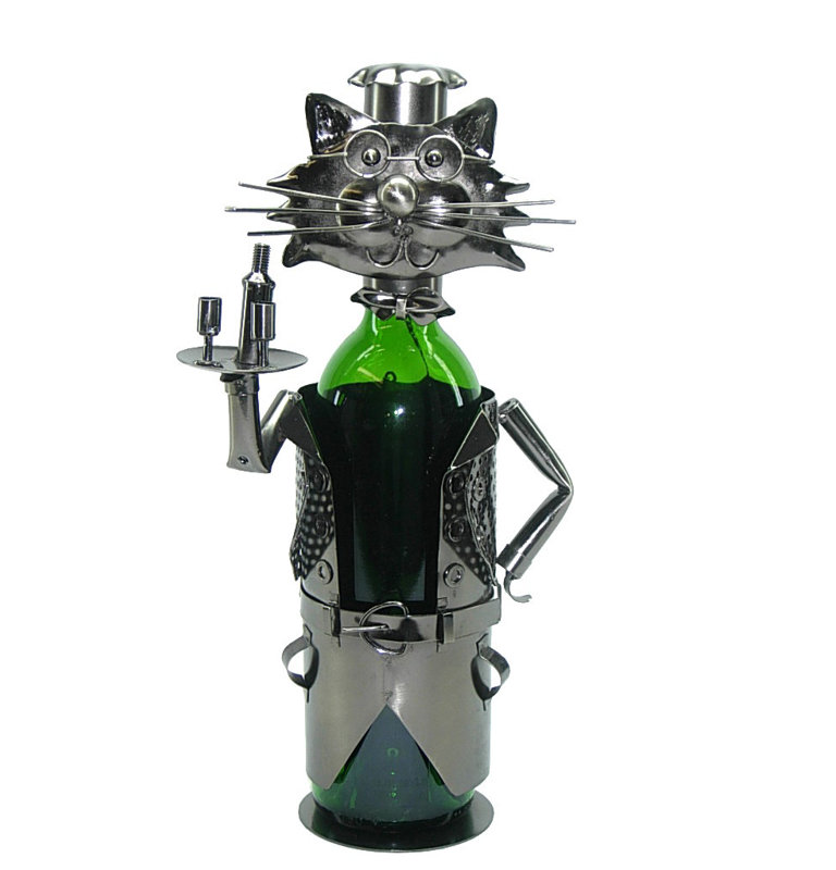 Tabletop Wine Bottle Rack in Silver