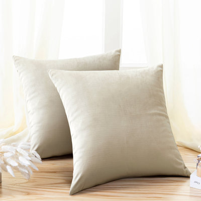 Retrospec Crushed Velvet Scatter Cushion Cover Set