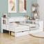 Lit de jour en bois avec armoires, bureau et tiroirs-876605289-876605294