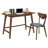 Walnut 2-Piece Writing Desk Set(Desk)
