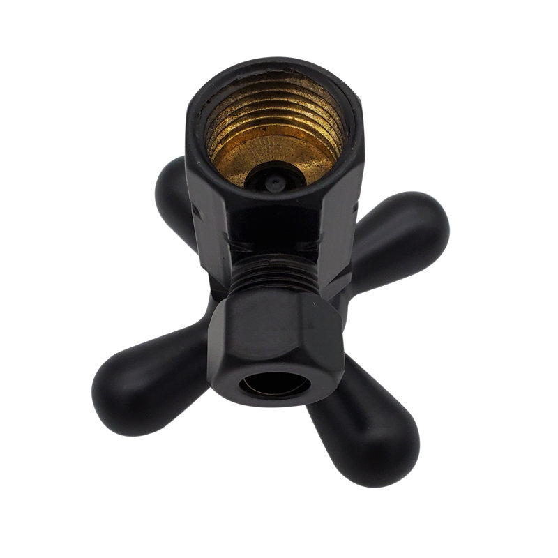 Trousse d'alimentation pour piédestal avec siphon en P et butées d'angle, Noir mat
