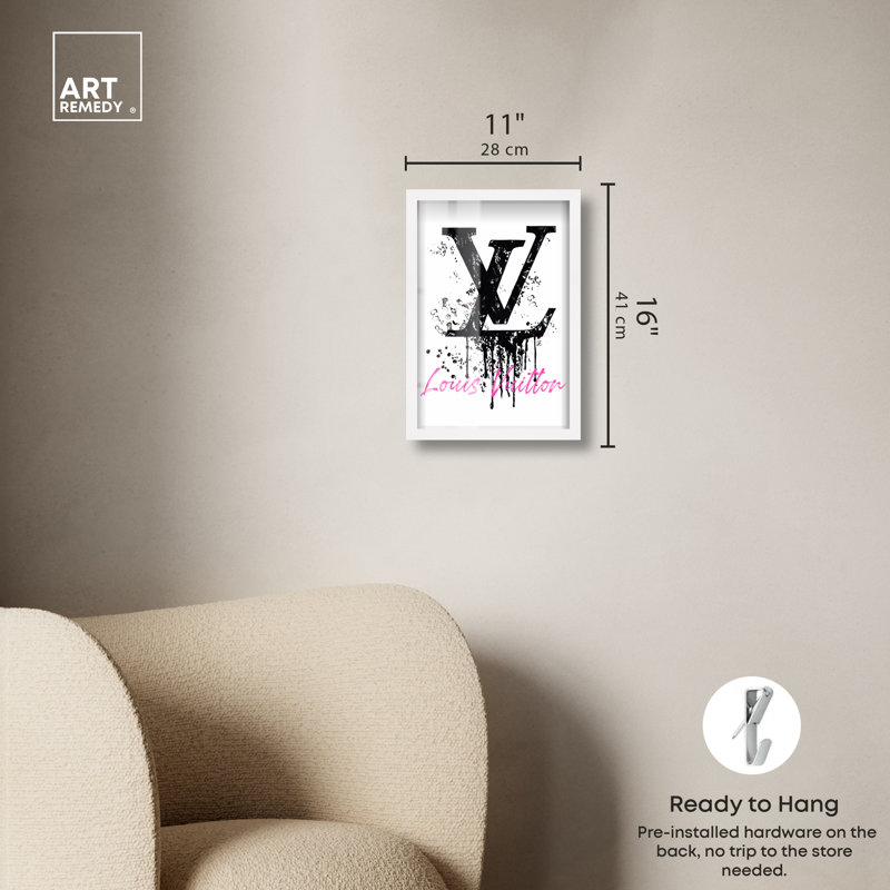 «Doll Memories - Louis Drip Shadowbox Print» par Art Remedy, H 16 po x l 11 po, Blanc