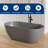 Forma MEDUNJESS 59'' Freestanding Tub Solid Surface Freestanding Soaking Bathtub-102304427