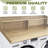 Universal Laundry Countertop With Storage Shelf, 2-tier Washer And Dryer Top With Anti-slip Pads, Durable Solid Wood Construction For Laundry Room Organization-121390725