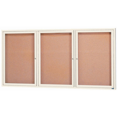 Enclosed Wall Mounted Bulletin Board LED Illuminated