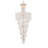 Elegant Lighting Spiral 28 light Chrome Chandelier Clear Royal Cut Crystal-23083917-23083921
