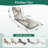  Outdoor Indoor 3'' Lounge Patio Cushion natural white gold gray marble marble used for Water-Resistant Chaise Lounge Cushion for Chair Patio Furniture Seat Cushion