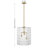 Torrix 3-Light Pendant in Warm Brass-197848003
