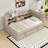 Twin Upholstered Daybed with Trundle, Built-in Storage Shelves and USB-682762827
