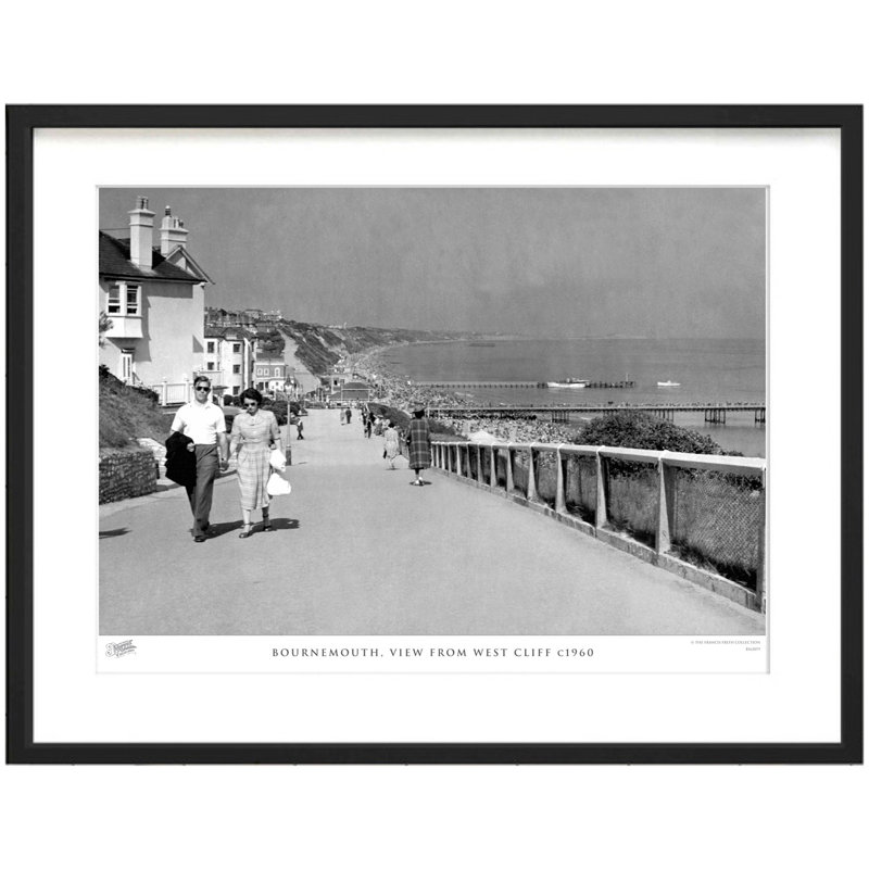 Bournemouth, View From West Cliff C1960 by Francis Frith - Single Picture Frame Print, 45cm H x 60cm W x 2.3cm D