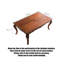 Table de salle à manger rectangulaire de style américain en bois massif de luxe léger et rétro-1777857000