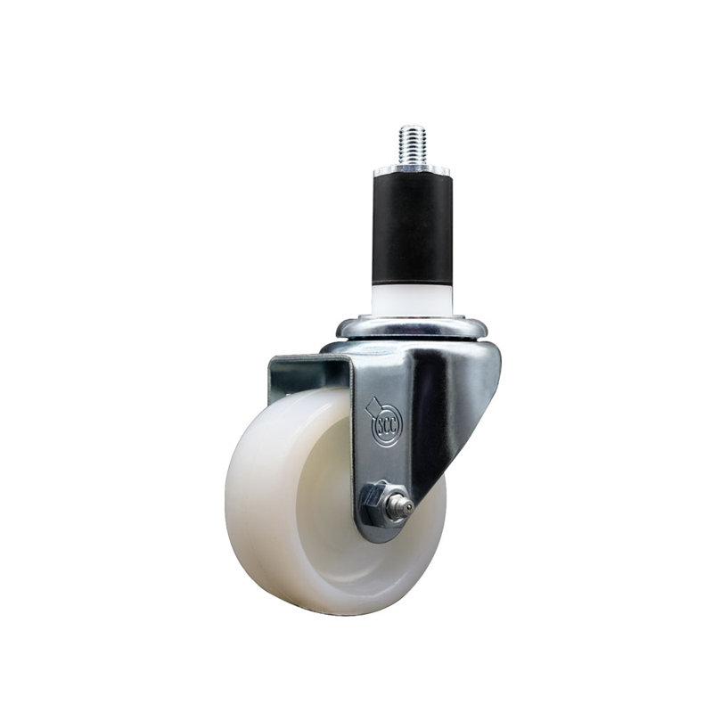 Roulettes pivotantes extensibles en nylon de 3 pouces 1-1 / 2 pouces SCC
