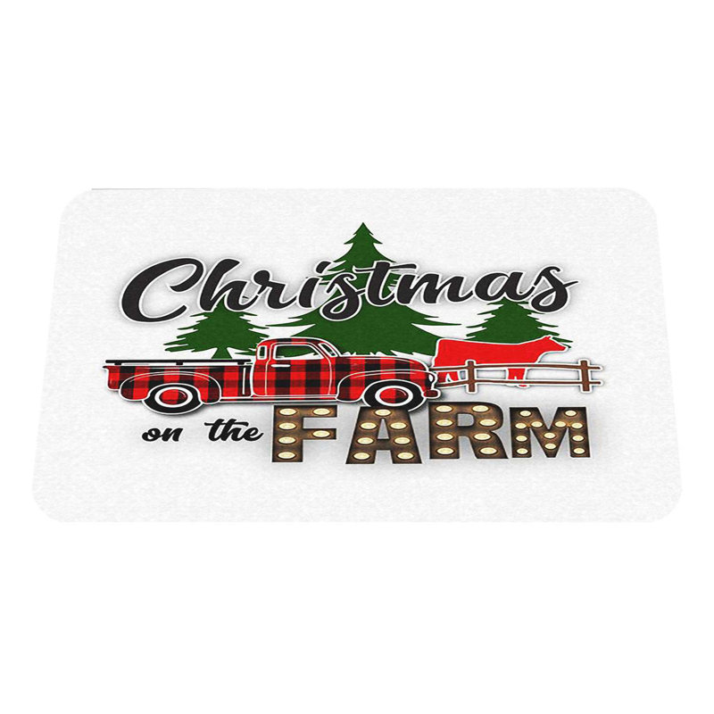 Paillasson en PVC durable pour Noël, 15,7 po x 27,6 po | Matériau 100% PVC, antidérapant | Conception festive des Fêtes, parfaite pour une utilisation intérieure et extérieure, facile à nettoyer, ajoute de la joie à votre entrée de maison