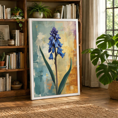 Indigo Hyacinth Botanical - Wrapped Canvas