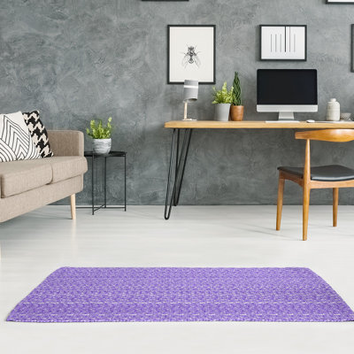 Chenille Geometric Indoor Rug