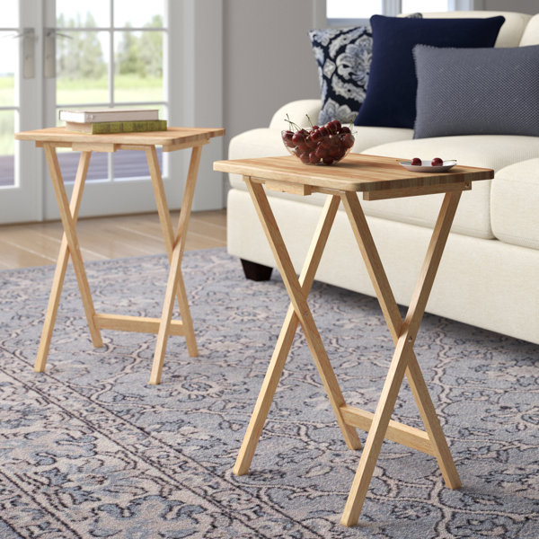 August Grove® Mischa Tray Table Set & Reviews