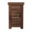 Geonna 14" Chairside Table, No Assembly Required, Whiskey Finish
