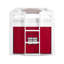 Rideaux pour lit mezzanine simple Alaterre Furniture (rouge / bleu)