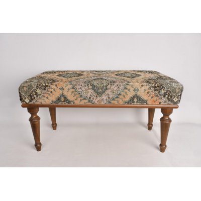 Ethnic Pattern Bench, Ottoman Bench, Upholstered Bench, Turkish Rug Bench, Kilim Bench, Home Decor Bench, Handmade Bench, Bench For Bedroom