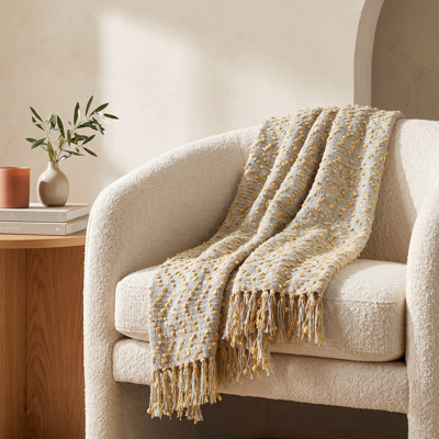 Hodgkins Hand-Woven Throw with Fringe