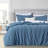  Solid Color 100% Washed Cotton Duvet Cover Set -689244135-689244137