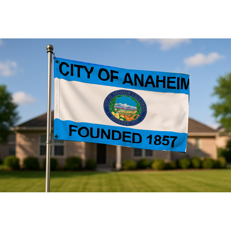 Drapeau de la ville d'Anaheim — Drapeau