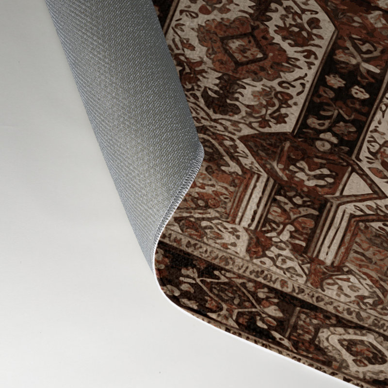 Tapis turc intérieur et extérieur brun, Rectangle 9 pi x 12 pi