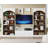 70.86" 5-Tier White & Oak Vintage Library Bookcase For Living Room, Office, Bedroom