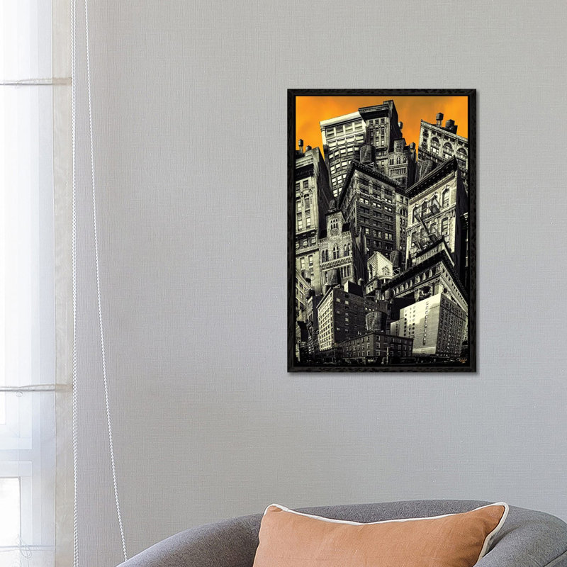Dragonflies by Michelle Campbell - Print on Canvas, Black Framed, 66.04 cm H x 45.72 cm W