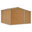 Polypropylène en acier galvanisé brun clair Vidaxl-122037018-113034735