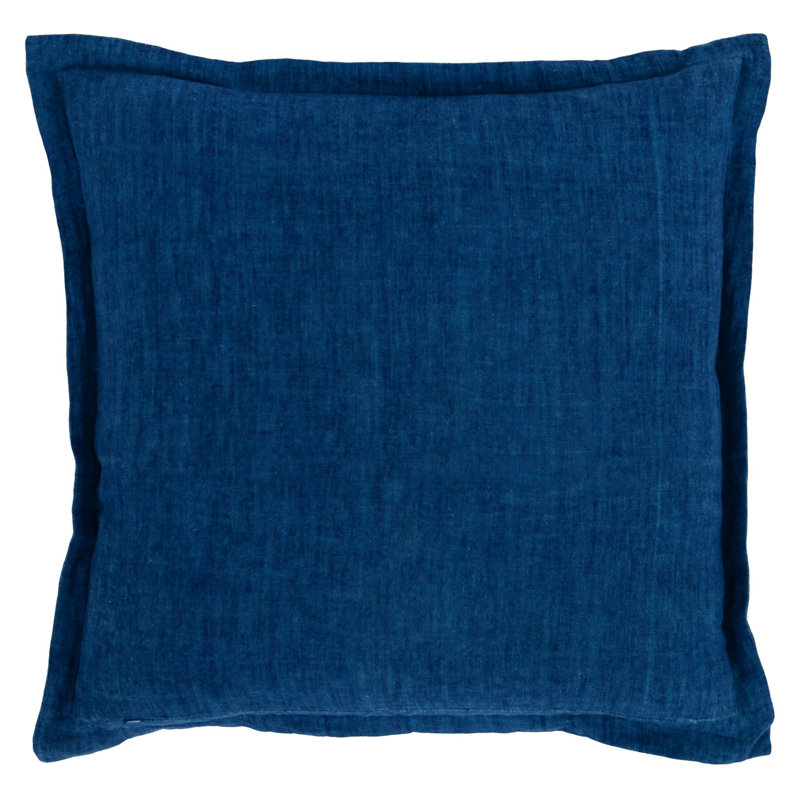 Amy Linen 22-Inch Square Throw Pillow, Gray