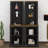 Two-Piece Tall Curved Bookshelf, Freestanding Tall Cabinet With Fully Open Storage, Stylish Display Shelf With Anti-Tip Device-440552639