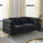 3-Seater + 3-Seater Combination Sofa.BLACK Teddy