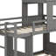 Bunk Bed With Playhouse, Farmhouse, Ladder And Guardrails-1692354672