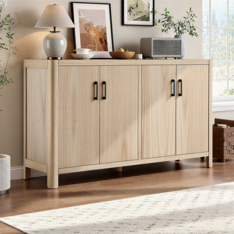 Buffet rustique 47 portes l 4 po, Naturel