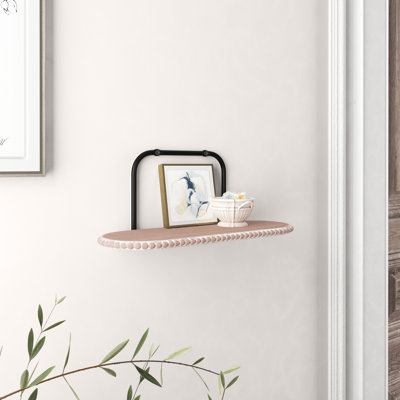 Mariah Oval Accent Shelf with Live Edge