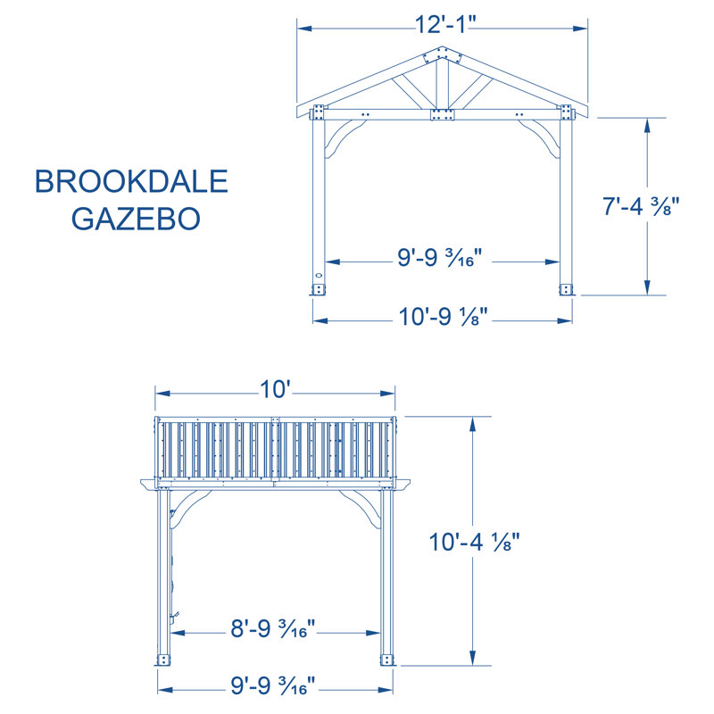 Backyard Discovery 12' x 10' Brookdale Gazebo