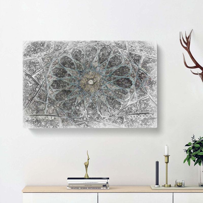 Mosaic Pattern In Abstract - Wrapped Canvas, 40cm H x 60cm W x 3cm D