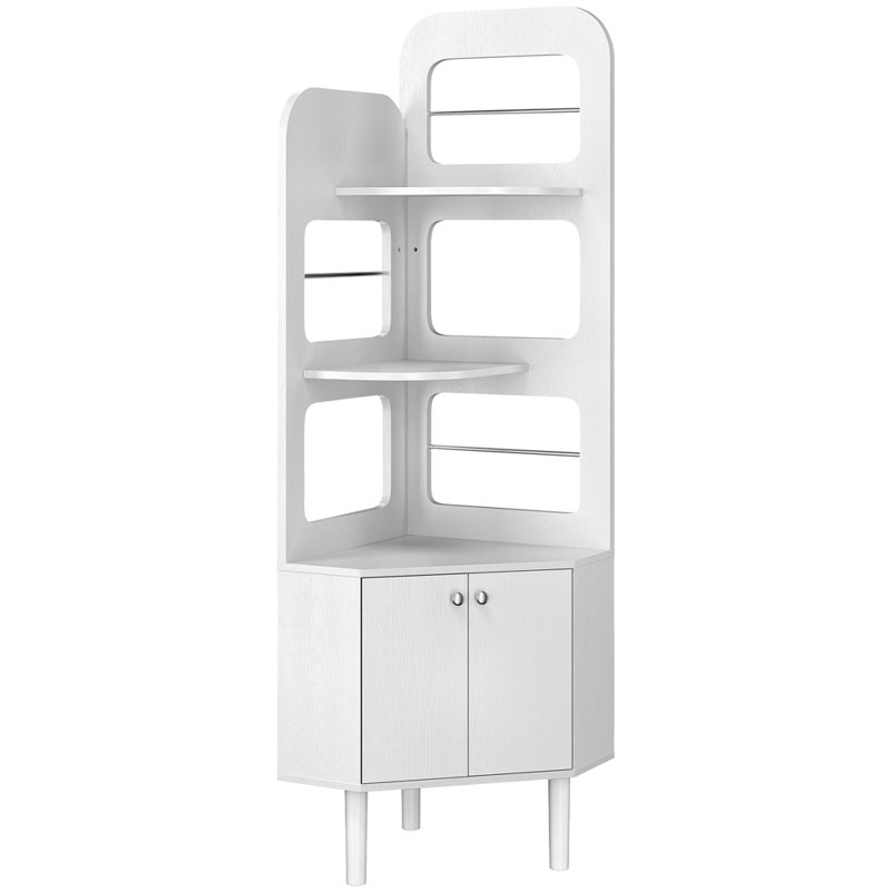 166.5cm H x 45cm W Bookcase, White