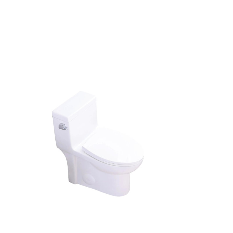 Water Saving 1.28 Toilet, Elongated Comfortable Design, Seat, 1000 Gram Flushing, Gloss White 003S, Floor Mounted Bathroom Facility Appliance