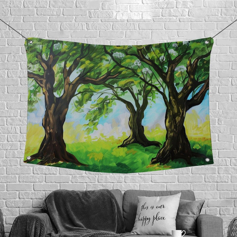 Tapisserie en microfibre, H 68 po x l 80 po