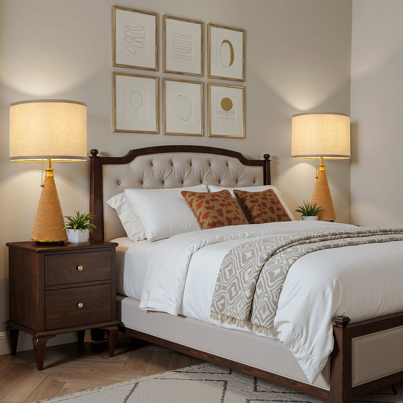 24'' Metal Table Lamp For Living Room and Bedroom