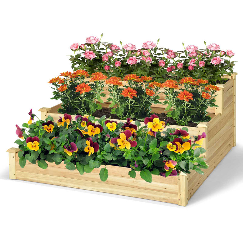 Lit de jardin surélevé en bois Kersaint
